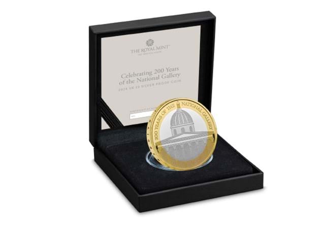 NAT1 UK 2024 National Gallery Silver Proof £2 Coin In Box
