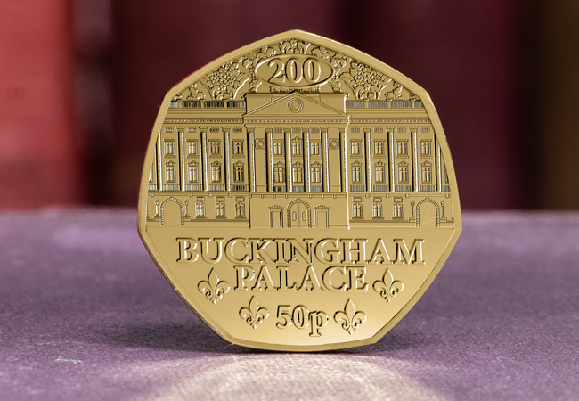 Buckingham Palace Gold-Plated 50p