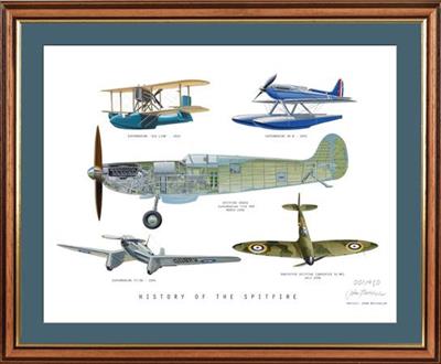 History of the Spitfire Framed Presentation
