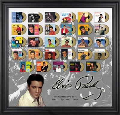 The Elvis Presley 'The Number One Hits' Limited Edition Framed Presentation