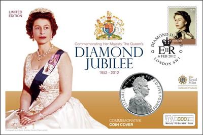The Diamond Jubilee UK £5 Coin Cover