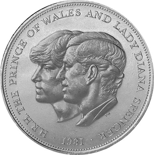 UK 1981 Charles and Diana's Wedding 25p Crown