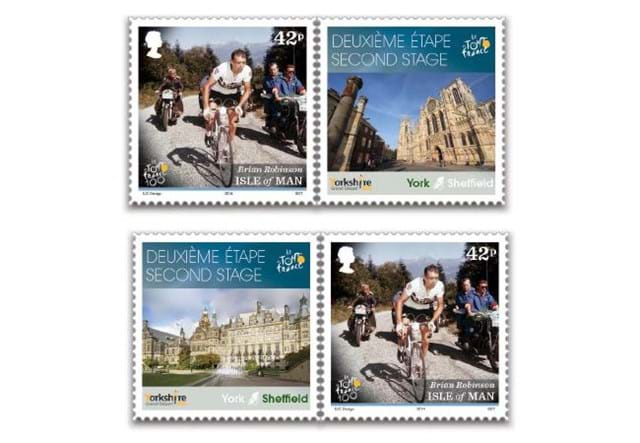 Tour de France Stamps and Coin (5)