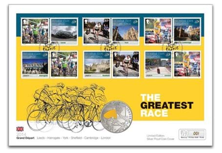 Issued to celebrate the 2014 Tour de France which starts in Leeds on 5th July. 