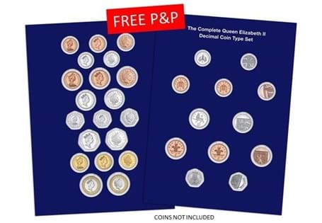 Collect every reverse design for the 5 denominations which aren't on Change Checker, and every QEII portrait for each denomination with the Change Checker Decimal Collector Page Pair