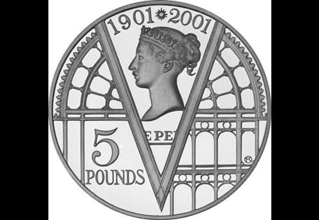 This £5 was issued by the Royal Mint in 2001 to mark 100 years since the death of Queen Victoria and the end of the Victorian era.