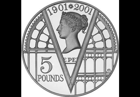 This £5 was issued by the Royal Mint in 2001 to mark 100 years since the death of Queen Victoria and the end of the Victorian era.