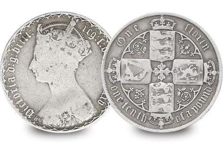 The Queen Victoria Gothic Florin is famed for its unusual Gothic-style inscription and is one of the most sought-after coins in British history. 