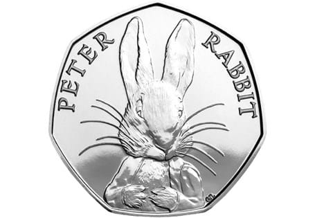 This is the highly anticipated Peter Rabbit 50p. The second coin in the Beatrix Potter 5 coin series to be released in 2016.