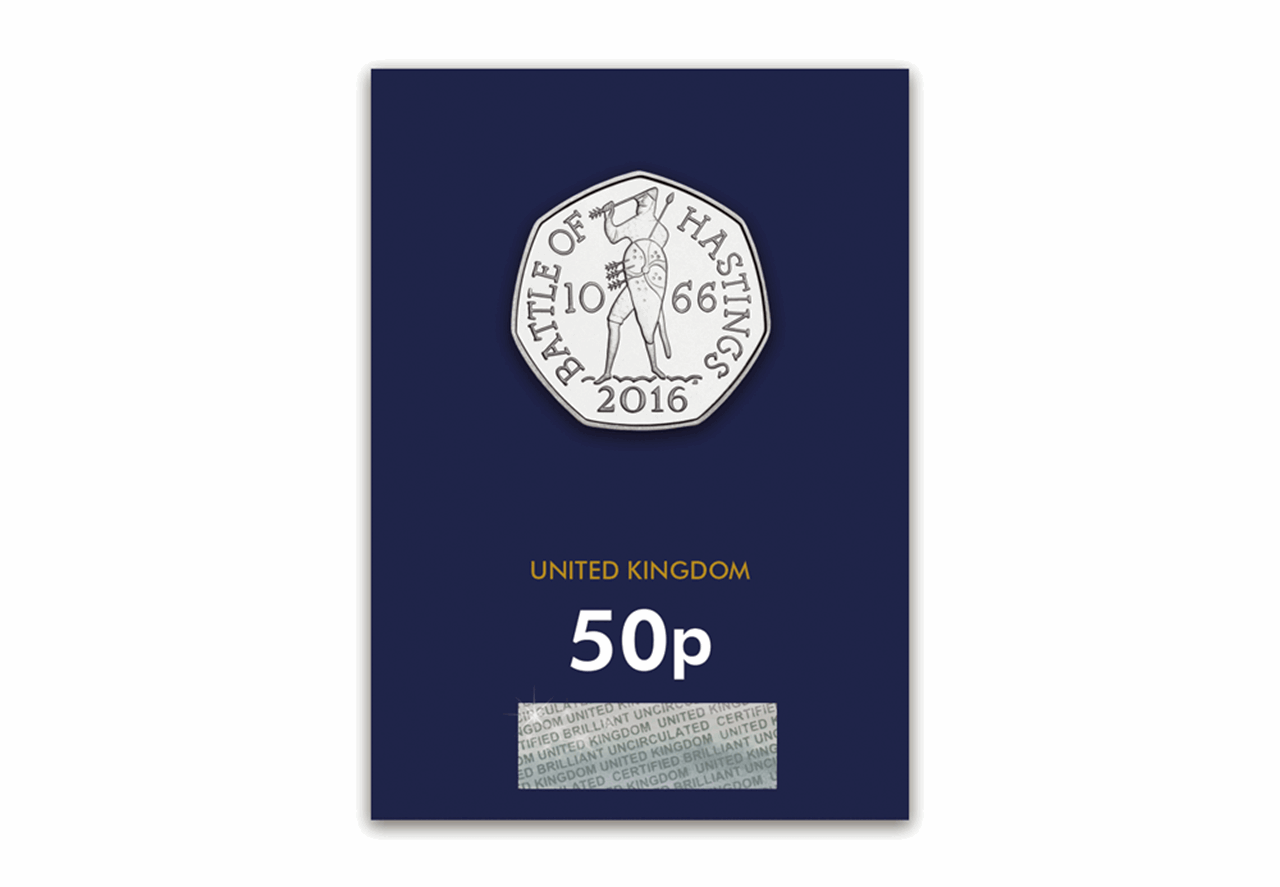 2016 UK Battle of Hastings CERTIFIED BU 50p