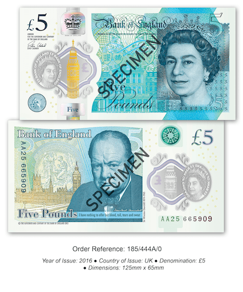 Polymer -5-Pound -Note