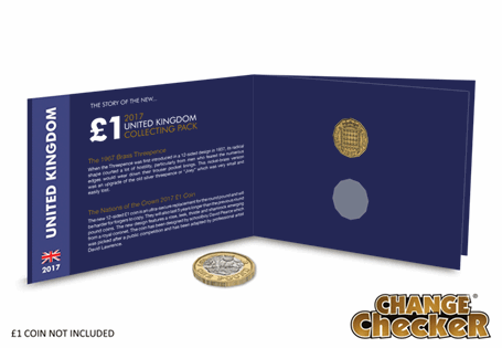 The Story of the new £1 Collector's Pack features the original 12-sided brass Threepence coin. There is also space for the new 12-sided £1 coin which is due to enter circulation in March 2017.