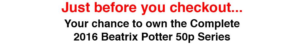 Change Checker Beatrix Potter 2016 50p BU Coins Banner
