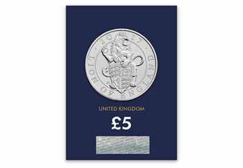 Lion-of-England-5-Pound-Coin-BU-Pack-Front