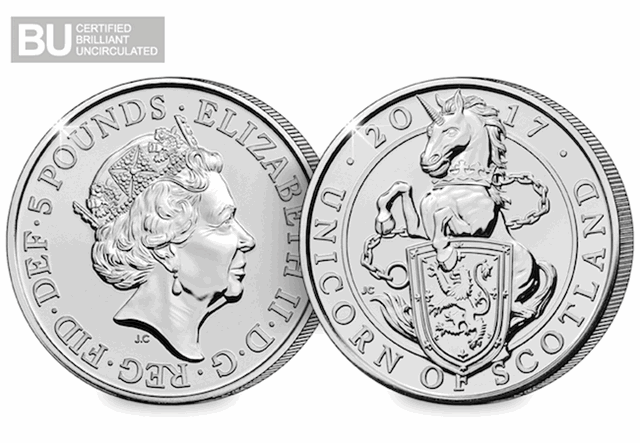 Unicorn-of-Scotland-5-Pound-Coin-BU-Logo