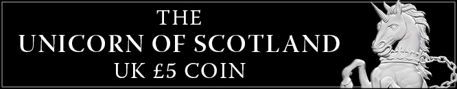 Unicorn of Scotland BU 5 Pound Coin Banner Mobile