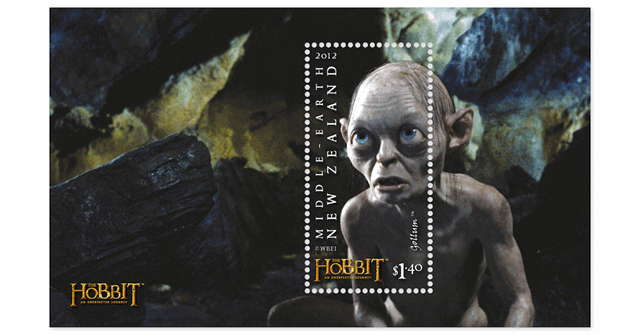 The Hobbit Stamps First Day Cover Gollum stamp