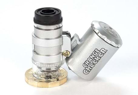 The Change Checker Microscope is perfect for veiwing the very small details of coins that can't be seen by the naked eye.