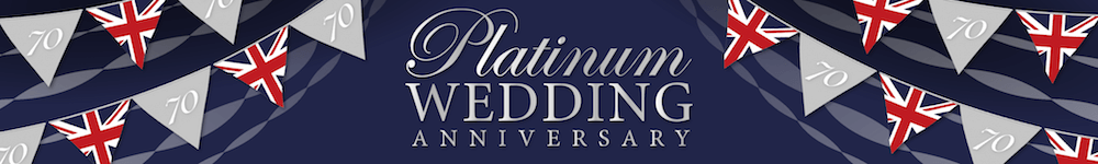 Platinum Wedding Anniversary Banner