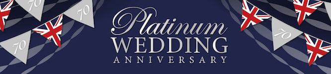 Platinum Wedding Anniversary Mobile Banner