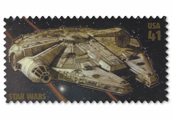 Star Wars Stamp Sheet Millennium Falcon