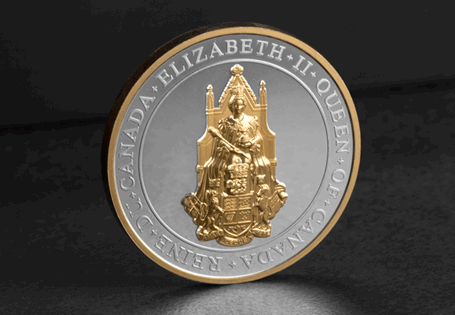 This 2017 Silver Proof Coin, issued by the Royal Canadian Mint, pairs selective gold plating and ultra-high relief engraving. It features the symbol of the highest order - the Great Seal of Canada.