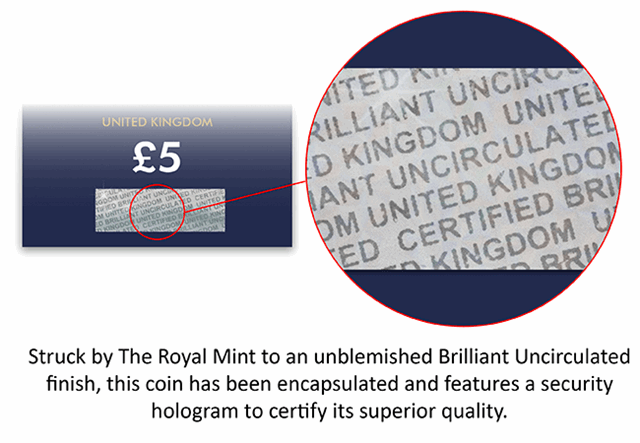 The UK Remembrance Certified BU Hologram