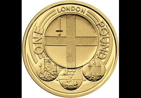 Issued in 2010 as part of the £1 City series. The reverse design features the Coat of Arms of the city of London.