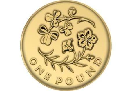 Issued in 2014 as part of the Floral Emblem series of £1 coins. The reverse design features a Flax and Shamrock, which represents Northern Ireland.