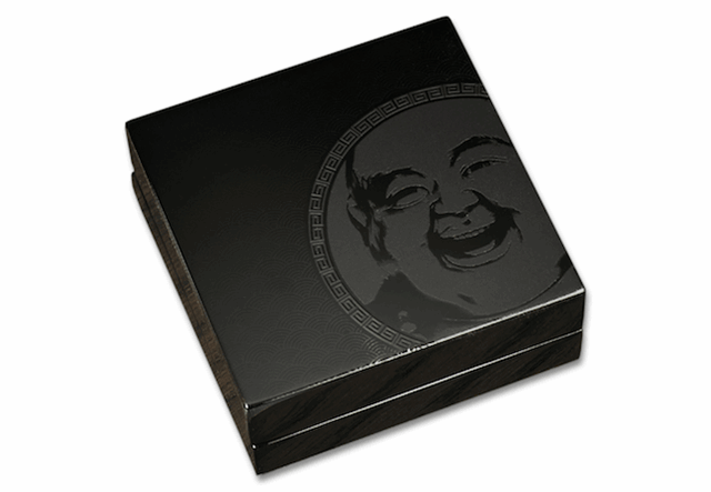 Laughing Buddha Silver 2oz Coin Display Case
