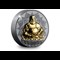 Laughing Buddha Silver 2oz Coin Reverse