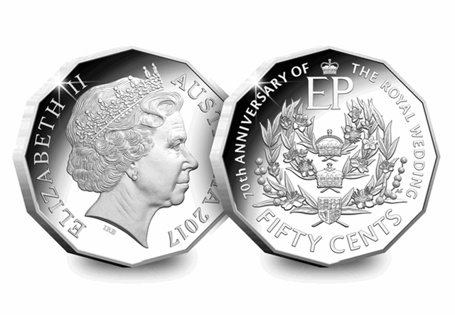 RAM Platinum Wedding Coin Obverse/Reverse