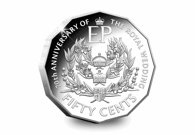 RAM Platinum Wedding Coin Reverse