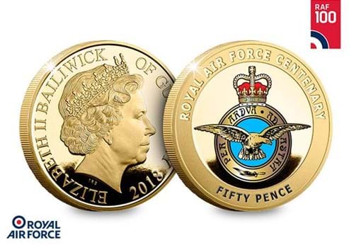 RAF Badge Gold-Plated Coin