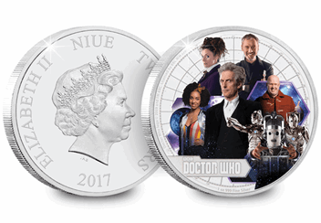 Doctor Who Season 10 Silver Coin Obverse Reverse