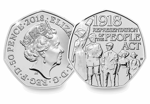 2018 UK Rep Peoples Act 50p DateStamp Obverse Reverse