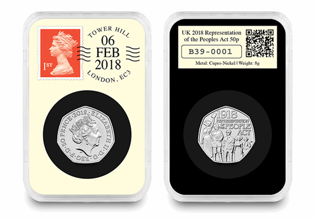 2018 UK Representation of the People Act 50p DateStamp Everslab