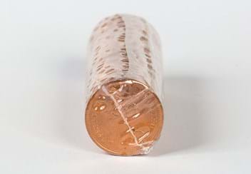 UK 1971 Half Penny Coin Wrap Roll obverse side