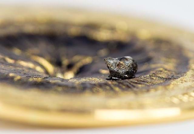 2018 Chergach Meteorite Coin Close Up