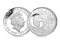 This Silver 10p has been struck by The Royal Mint to celebrate Great Britain. It features the letter 'G' and represents Greenwich mean time. This 10p comes presented in an acrylic block.