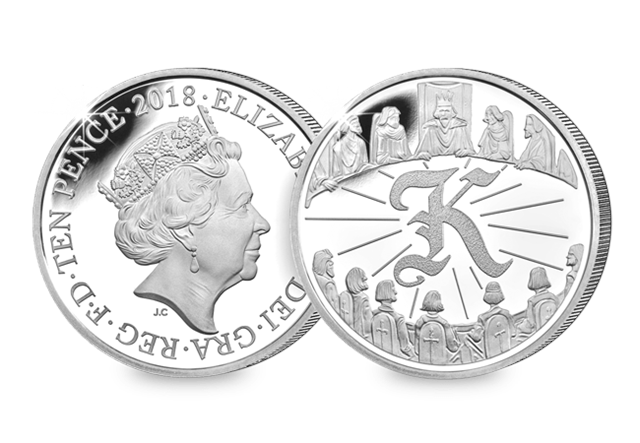 UK 'K' Silver Proof 10p Reverse and Obverse