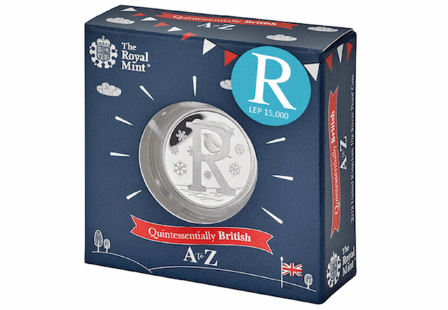 UK 'R' Silver Proof 10p in Box