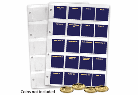Includes 2x additional PVC Pages and id cards for all the Round £1 coins that are no longer in circulation, to be added to the Change Checker Collector's Album.