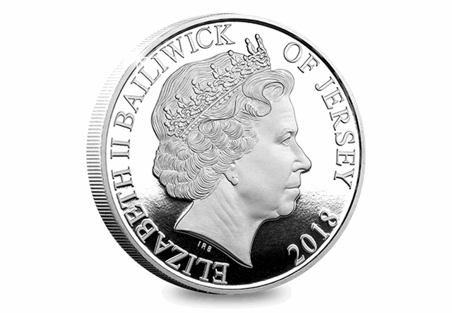 Jersey Gold Plated Silver Obverse