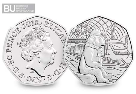 This is the first ever 50p to feature the much-loved Paddington Bear. Issued in 2018 by The Royal Mint to celebrate the 60th anniversary of the British Bear. Protectively encapsulated & certified BU.