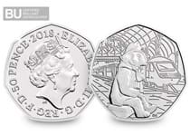 This is the first ever 50p to feature the much-loved Paddington Bear. Issued in 2018 by The Royal Mint to celebrate the 60th anniversary of the British Bear. Protectively encapsulated & certified BU.