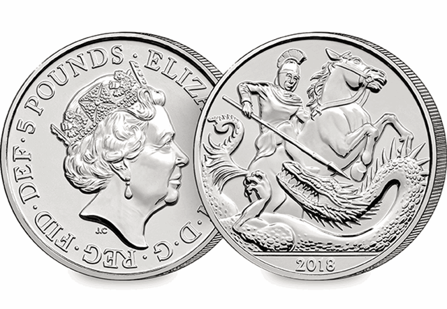 Change Checker 5 Pound Coin Image Amends Prince George 5 Pound Coin No Logo 1