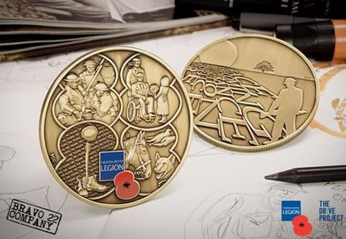 The Royal British Legion Armistice Commemorative Reverse and Obverse