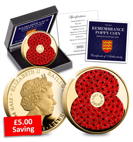 Rbl 2018 Poppy 5 Proof Coin