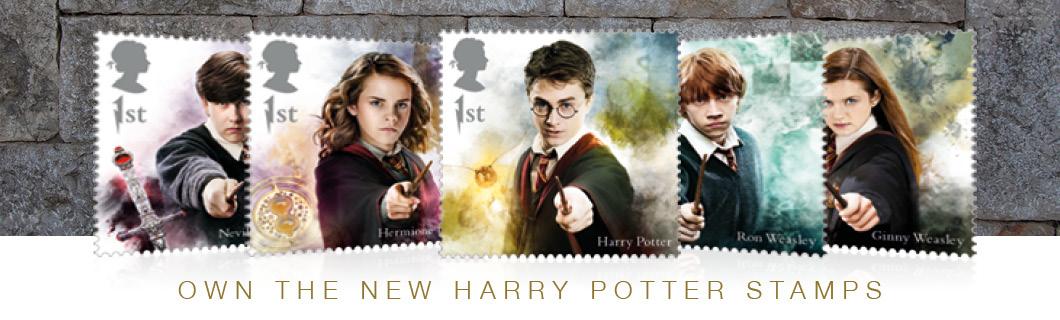 2018 Harry Potter Stamp Collection A3 Framed Landing Page Banner Desktop